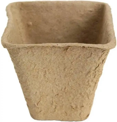 Papírové sadbovače 8 × 8 × 7,5 cm, balení 20 ks