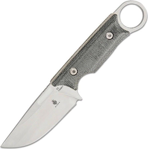 Kizer Cabox outdoorový nůž 8,5 cm, stonewash, šedá micarta, pouzdro Kydex