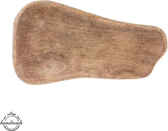 Oválný servírovací tác z mangového dřeva 41 × 23 cm