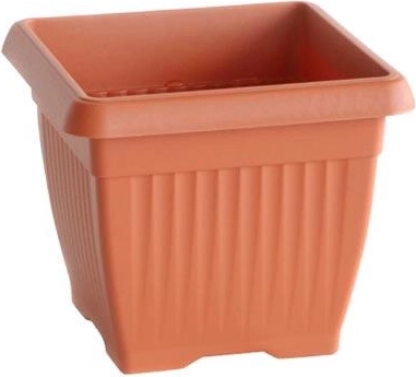 Plastový čtvercový květináč 19 × 19 cm, výška 16,5 cm