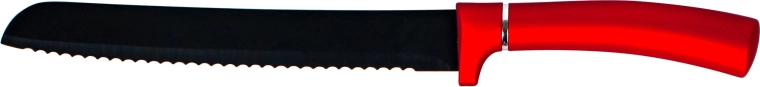 Nůž na chléb Kitchisimo s červeno‑stříbrnou rukojetí