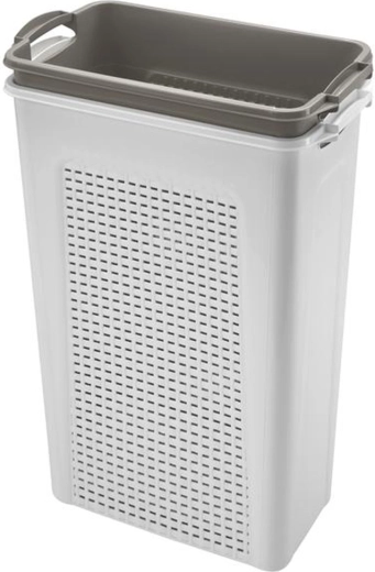 Plastový koš na špinavé prádlo – set 2×45 l, 44 × 26 × 58 cm