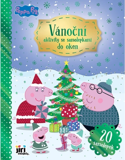 Vánoční aktivity se statickými samolepkami do oken Prasátko Peppa