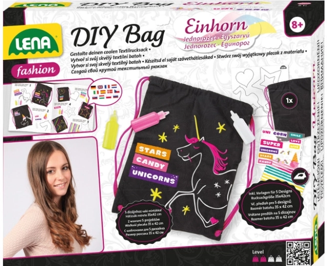 Kreativní sada na navrhování textilního batohu LENA