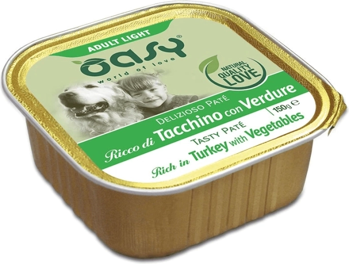 Oasy Tasty Paté Adult Light s krůtou a zeleninou 150 g