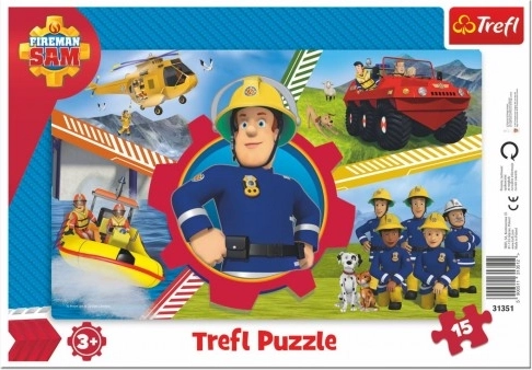 Puzzle Požárník SAM 15 dílků