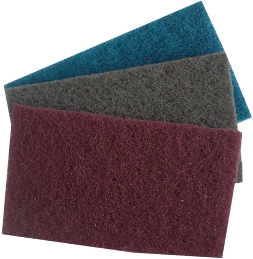 Čistič ploten sporáků – brusné rouno 80 × 13,5 × 8 mm, sada 3 ks