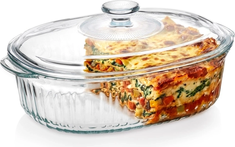 Skleněný žáruvzdorný pekáč s víkem 2,5 l