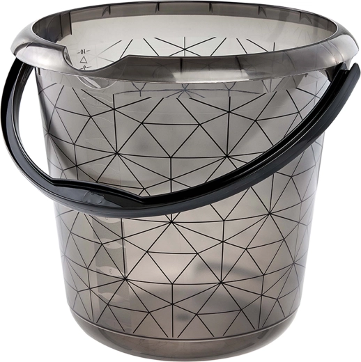 Plastový kbelík s výlevkou šedý