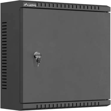 Lanberg nástěnná instalační skříň TPR 10" s deskou MESH 340 × 340 × 140 mm, černá