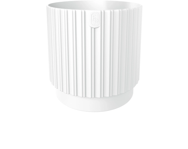 Květináč MIKA Cyli Petit ECO Recycled 14 cm bílý