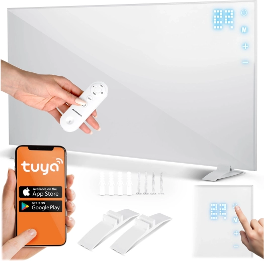 Infračervený panelový ohřívač 720 W s Wi‑Fi a dálkovým ovládáním BERDSEN