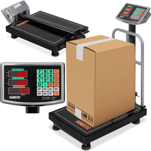 Průmyslová plošinová váha 300 kg HUMBREG MH-192 s LED displejem