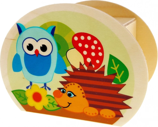 Dřevěná pokladnička lesní zvířátka HESS