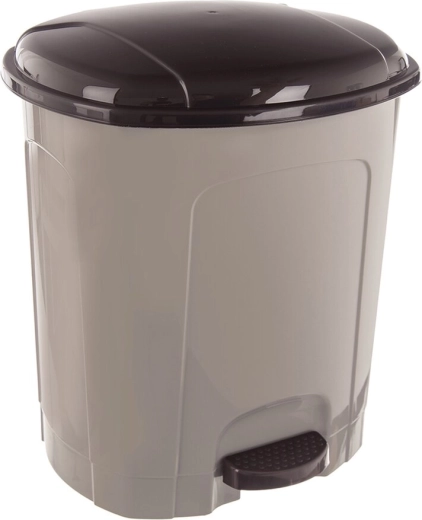 Pedálový odpadkový koš 5,5 l kávově hnědý