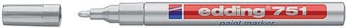 Lakový popisovač edding 751, stříbrný