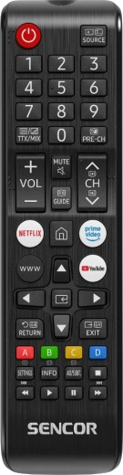 Originální základní IR dálkový ovladač Sencor SLE Tizen Basic Remote V1