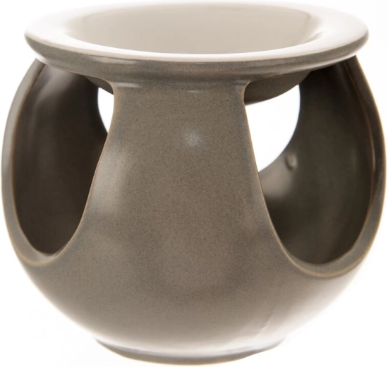 Keramická aromalampa šedá 12 cm