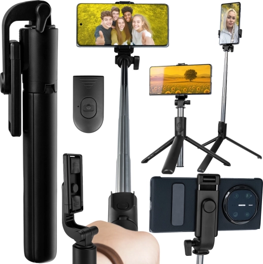 Izoxis bluetooth selfie tyč 2v1 se stativem a dálkovou spouští - 1 kus
