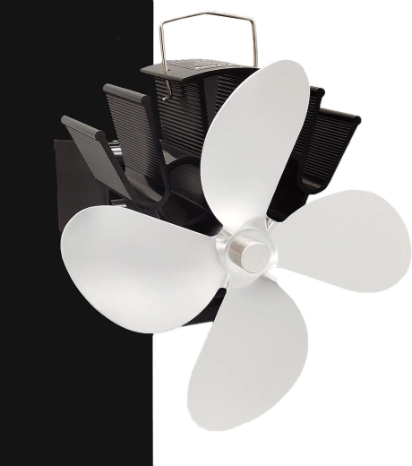 Krbový ventilátor na kouřovod GAMA, termoelektrický, stříbrný