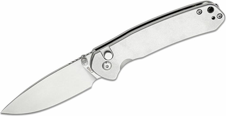 CJRB Pyrite Steel kapesní nůž 7,9 cm, celokovový stonewash