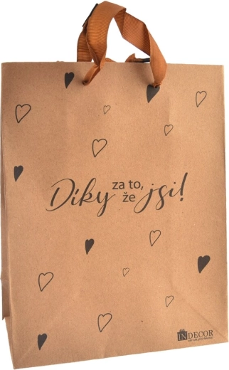 Dárková taška Díky za to, že jsi (26 × 10 × 32 cm)