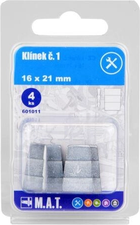 Dřevěné klínky na topůrka 16 × 21 mm (4 ks)