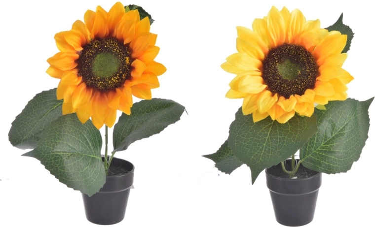 Umělá květina Slunečnice 22 cm (2 varianty)