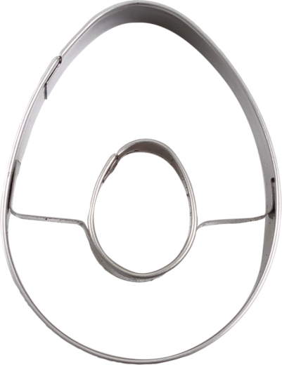 Vykrajovátka velikonoční vajíčko z nerezu 4–6 cm