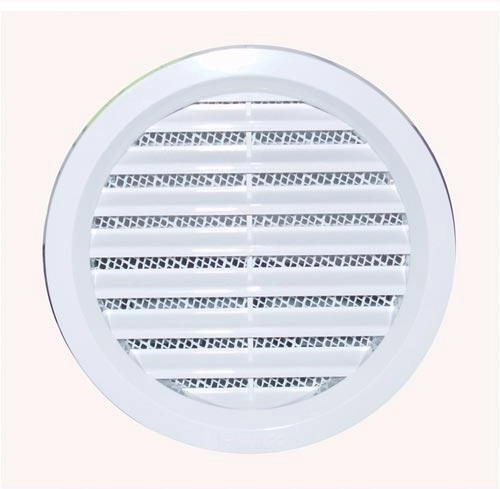 Větrací mřížka se síťovinou, průměr 100 mm – Bílá