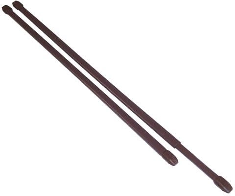 Teleskopická vitrážová tyč 50–90 cm, kovová, hnědá, sada 2 ks