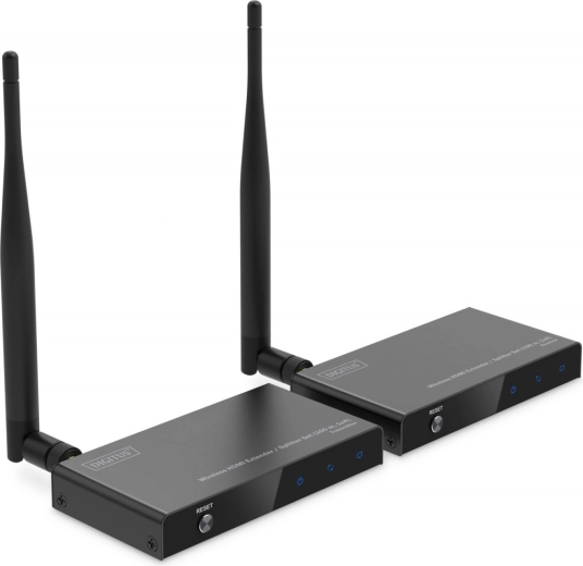 Digitus bezdrátový HDMI extender a splitter 100 m (Full HD 1080p/60 Hz, 5 GHz, HDCP 1.3) – sada