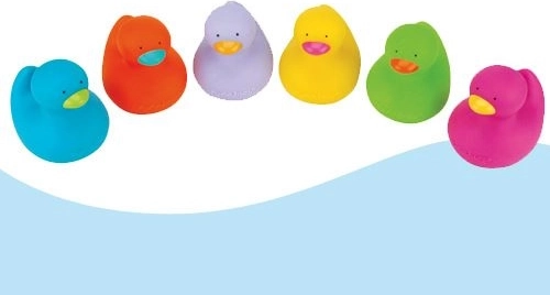 Koupací hračka – sada kachniček (6 ks)
