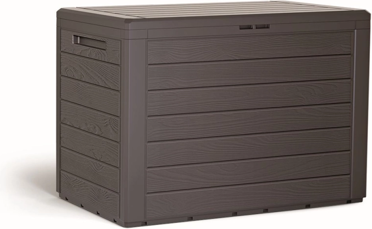Zahradní úložný box WOODEBOX 190 l umbra