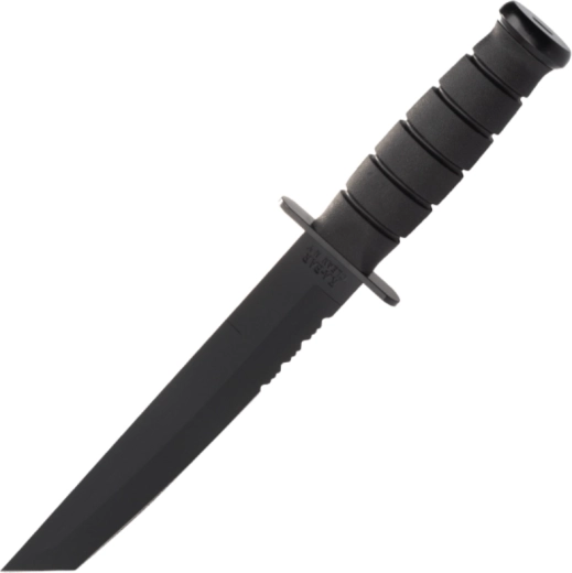 Taktický nůž KA-BAR Black Tanto, zubaté ostří, Kraton, pouzdro