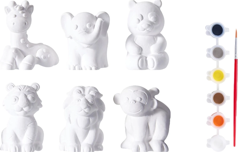 Sada na malování sádrových 3D figurek 13 dílů