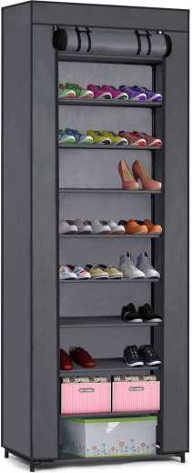 Textilní botník Massido – grafitový