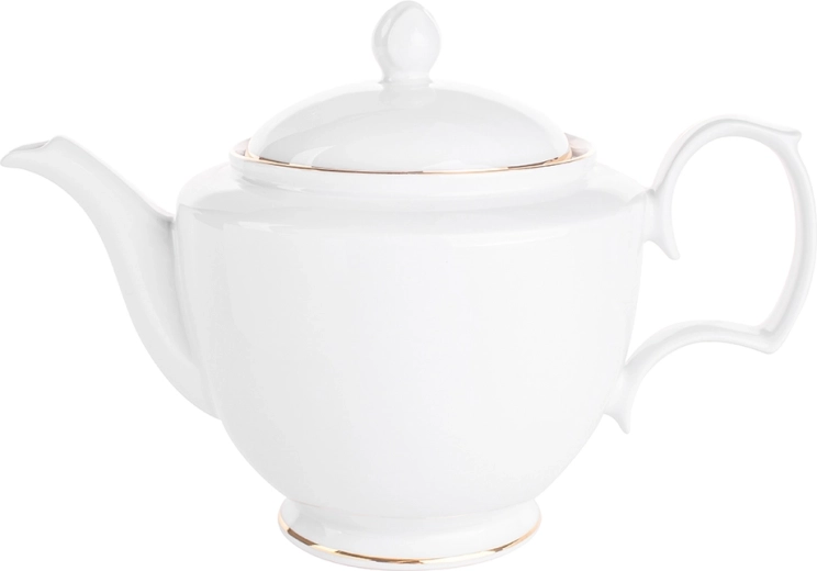 MariaPaula klasika zlatá linie porcelánová konvice na čaj 1,2 l