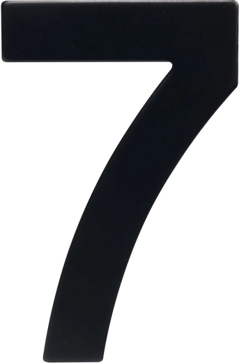 Domovní číslo 7, 95 mm, nerez, černá matná