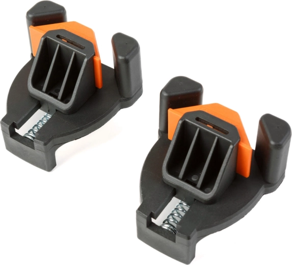 Rohové upínací svorky 90° pro materiál 5–22 mm, 2 kusy