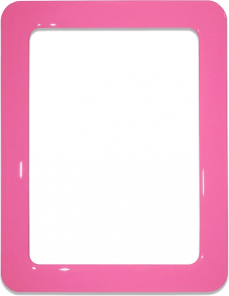 Magnetický samolepicí rám růžový 16.0x11.8 cm