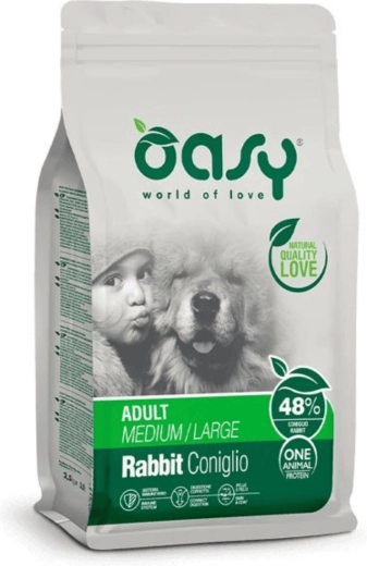 Oasy One Animal Protein Adult Medium/Large králičí 2,5 kg