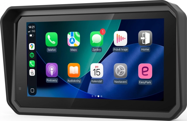 Motocyklový displej s bezdrátovým CarPlay a Android Auto - 1 kus