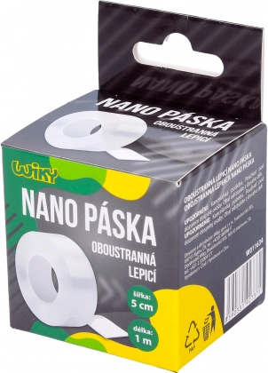 Oboustranná nano lepicí páska 1 m × 5 cm