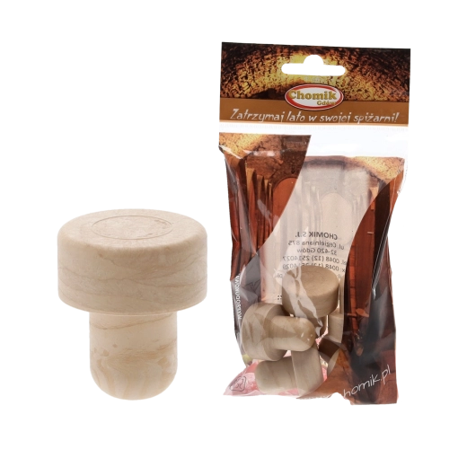 Syntetické hříbkové zátky na lahve 17 mm, sada 5 ks