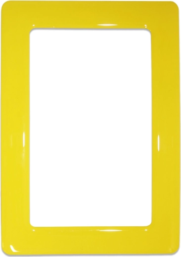 Magnetický samolepicí rámeček 13,0 × 8,1 cm – žlutý