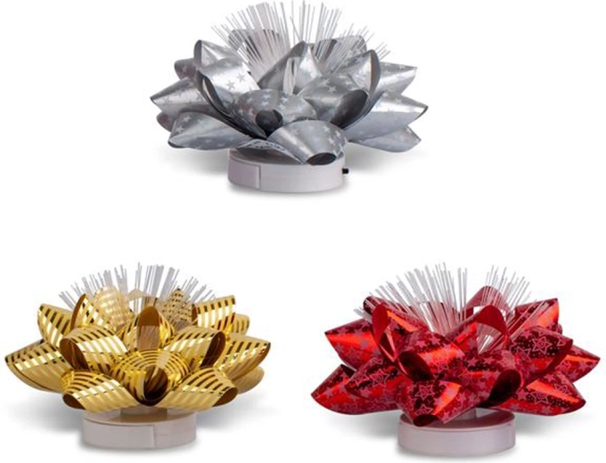 Svítící dárková mašle s LED, včetně baterií (3 varianty)