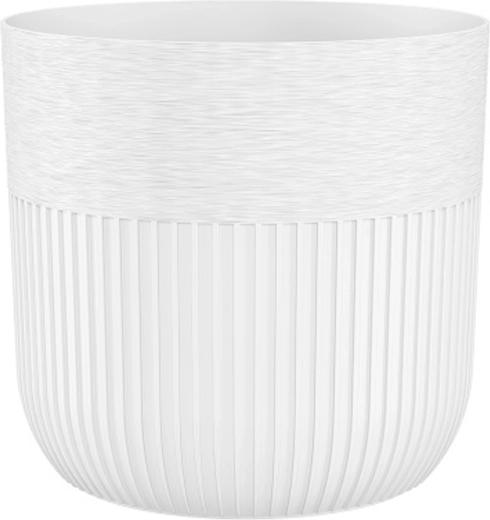 Bílý květináč Luca Petit 19 cm