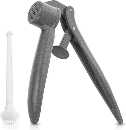 Hliníkový lis na česnek s čističem 15,5 cm