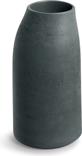 Grafitový květináč s texturou hlíny 38 × 70 cm pro interiér i exteriér